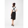 Cute and Stylish Women's Ribbon Apron, Black, TO40