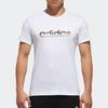 adidas Breathable Comfortable Crew Neck Short Sleeve T-Shirt Men Tops White DM5214