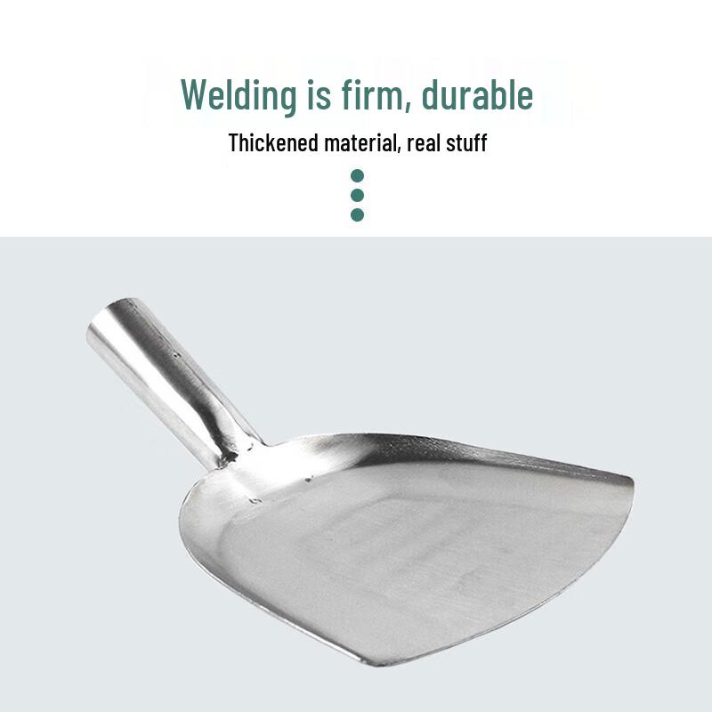 ONYLM Stainless Steel Wooden Handle Round Spatula