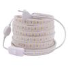 AC 220V LED Strip Lights 2835SMD 276LEDs/m Flexible Outdoor Lamp Waterproof LED Tape With OFF/ON Switch Power Plug