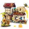 Honey Workshop Mini Building Blocks Creative Farm Street View Japanese Toys House Kits 1242PCS Kids Collection Model,Adults Teen