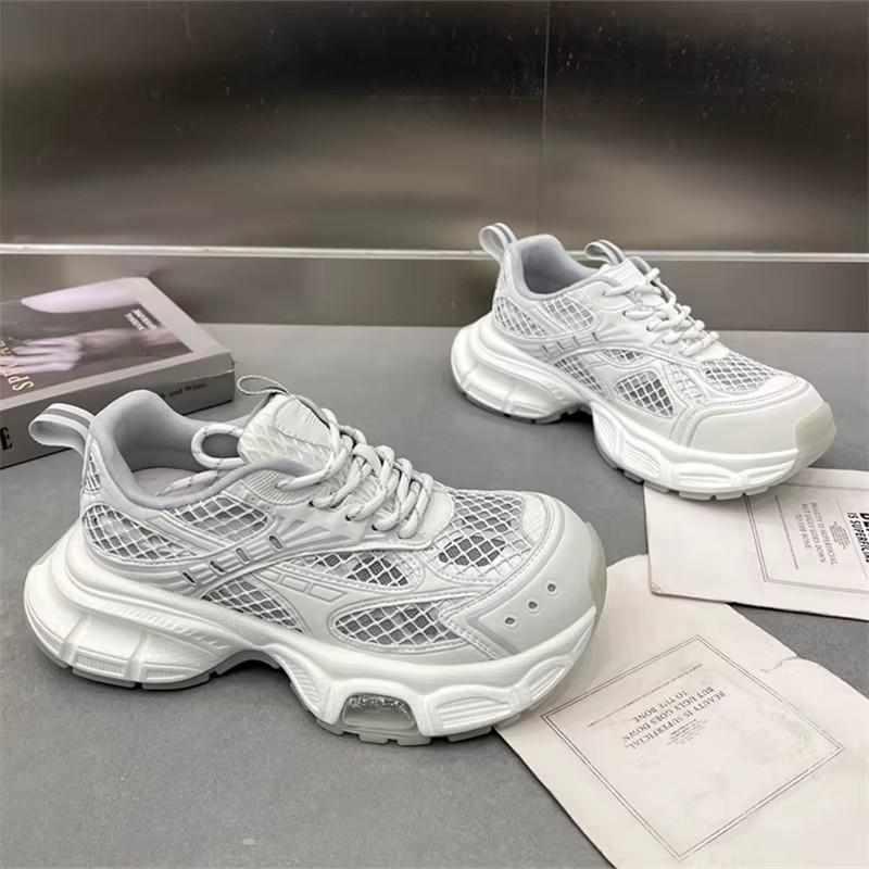 Fashion Thick-soled Thin-mesh Dad Shoes for Women 2025 Summer New European Version Mesh Yarn Breathable and Versatile Casual Sports Shoes Tide