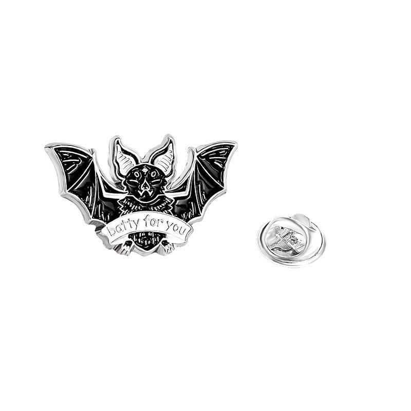 Popular Series Brooch Pumpkin Skull Ghost Alloy Oil Drip Metal Cartoon Punk Horror Badge
