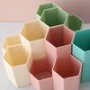 1 Piece Simplicity Pencil Holder Solid Color Series Frost Pen Organizer Multifunctional Make Up Brush Holder Student Supplies
