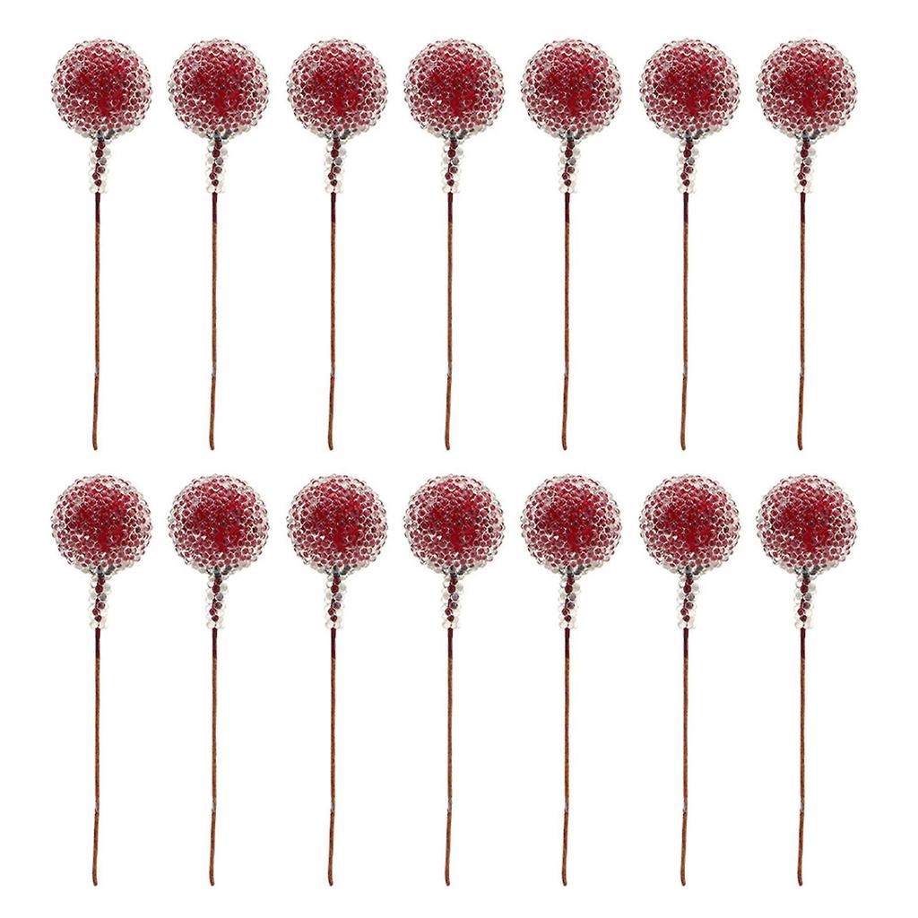 100pcs Artificial Berry Flower Mini Frosted Fruit Holly Berries Home Wedding Party Decor