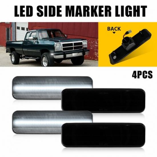 Amber/White/Red LED Side Lights Marker For Challenger Dodge Plymouth 1971-1993