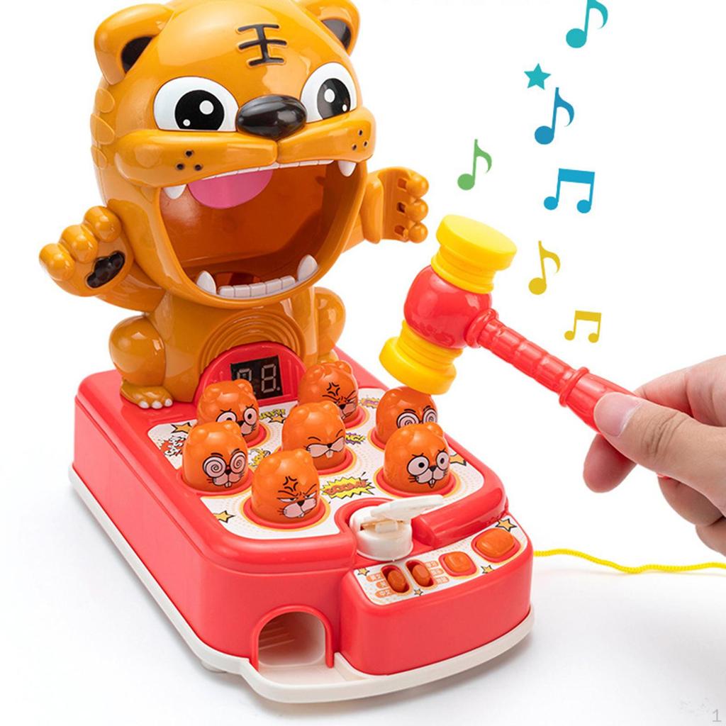 Dynamic Hammering Toy with Interactive Light Effects for Kids and Adults