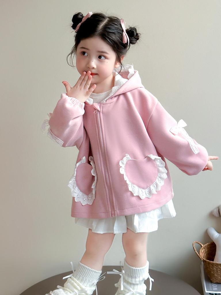 Girls' Fashionable Hooded Jacket, Spring/Autumn 2025 Collection - Trendy Baby Top