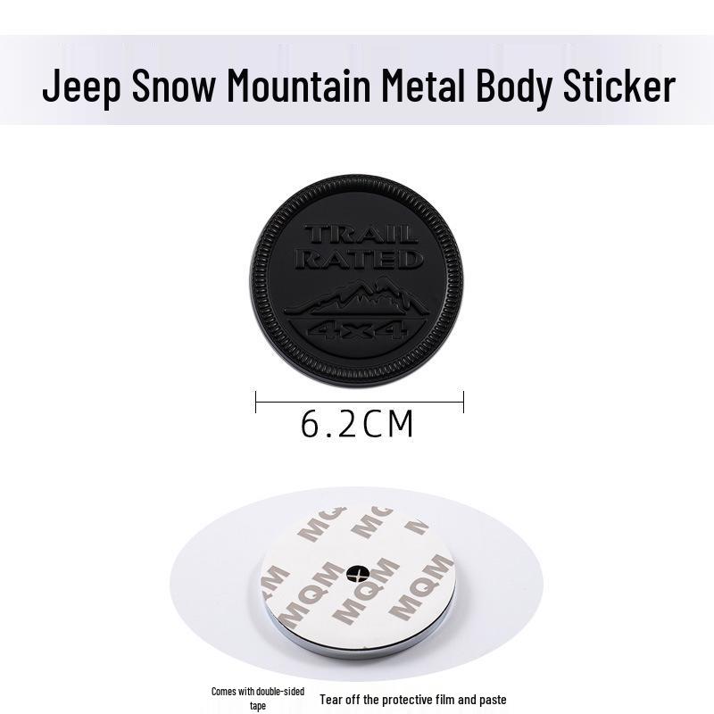 Trail Rated 4x4 Emblem for Jeep Cherokee, Wrangler & Compass