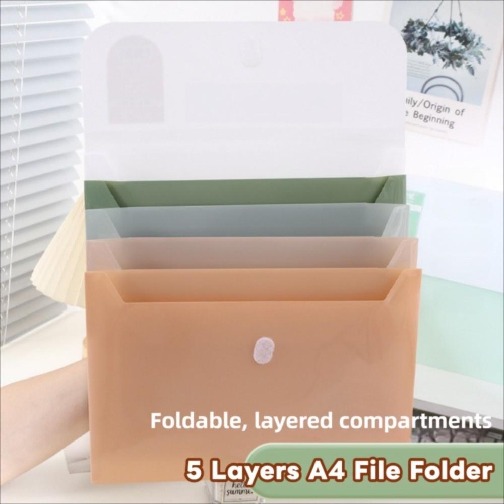 Large Capacity A4 File Folder Storage Bag Waterproof Plastic File Organizer  Paperwork