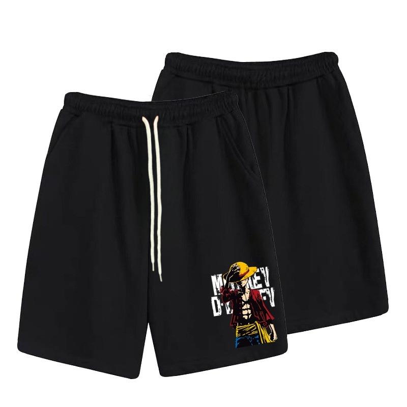 One Piece Anime Casual Men's and Women's Shorts Summer Slightly Elastic High-quality 3D Sports Shorts