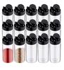 Transparent Seasoning Jars with Shaker Lids Salt Pepper Shaker Bottles Spices Condiment Storage Boxes Powder Storage Container