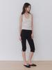 KINDABABY Banding Capri Slit Pants - Black