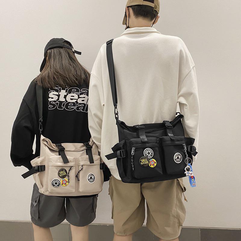 Trendy Hong Kong Style Men's Crossbody Bag & College Backpack Set