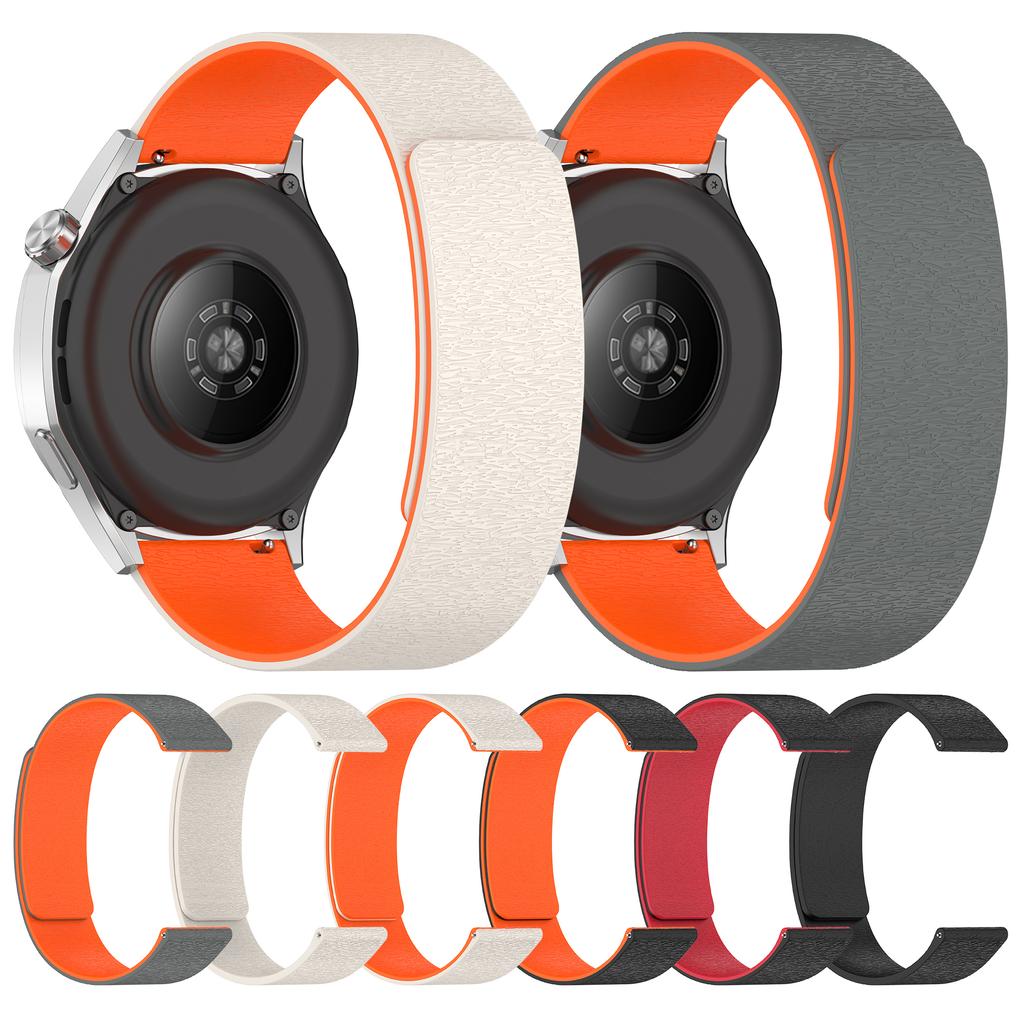 22mm Watch Band for Huawei Watch GT 5 46mm/Honor Watch GS 4/Samsung Gear S3 Classic Magnetic Silicone Strap