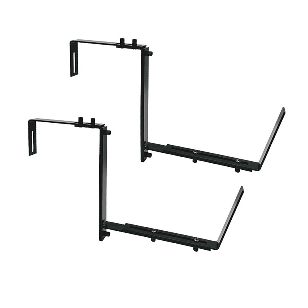 2/4Pcs Flower Box Brackets Adjustable Wall Planter Hook Hanging Plant Brackets Window Planter Hangers for Garden Fence
