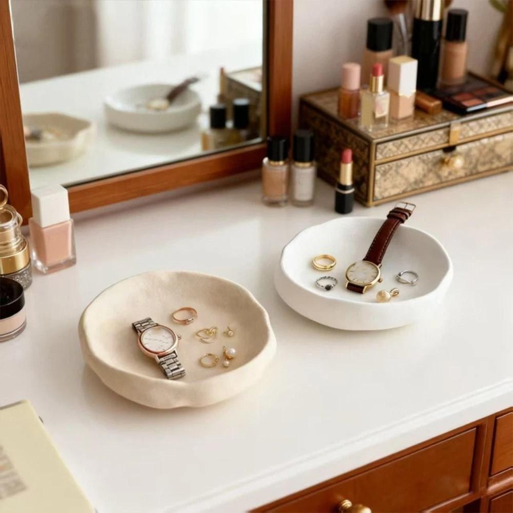 Necklace Jewelry Display Stand Rings Jewelry Display Rack Durable Ceramics Jewelry Tray  Women