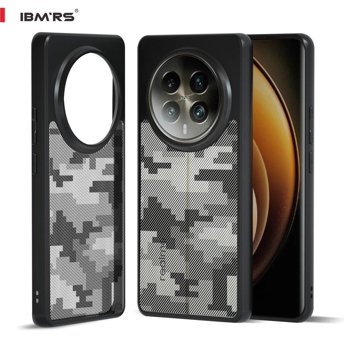 

(Comes with wrist strap)IBMRS for Realme 12 Pro/12 Pro+ Case, Military Design Hard Back Heavy Duty Shockproof Camo Protective Cover lattice camo