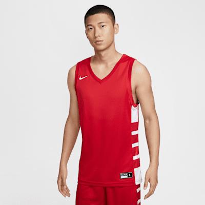 Nike Dri Fit ElitePower Basketball Jersey Men s Team Scarlet XS
