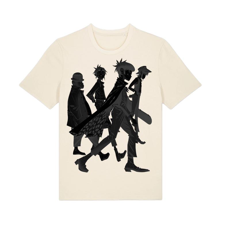 Gorillaz Shadows Tshirt Unisexs and Womens Cotton Summer Clothes Hip Hop Fashion Short Sleeve Tshirt Streetwear Unisex Fan Gifts