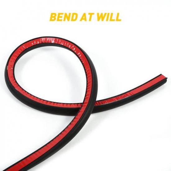 1/2set 5M Car Door Boot Edge Protector Strip Trim D Shape Guard Seal Rubber 14mm