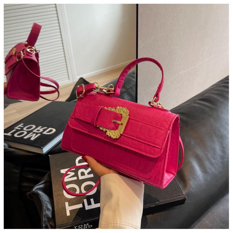 

2023 Лето Нишевая Простая Женская Сумка Квадратной Формы через Плечо и Кроссбоди розы красного