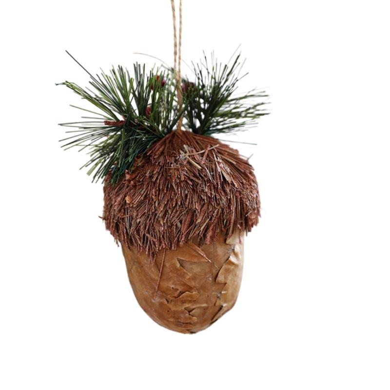 Piña Natural Decoración Navideña Colgante Adorno Festivo Duradero Para Decoración Navideña Interior y Exterior