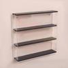 Black Acrylic Display Case, particleResistant Organizer, WallMounted Storage Box 25cm
