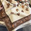 Autumn and Winter New Korean Style All Match Imitation Cashmere Scarf for Women with Butterfly Flying Print Thickened Warm Shawl and Scarf