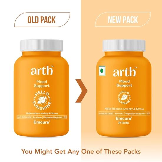 Arth Chelated Magnesium Glycinate Supplement  | 400mg Elemental Magnesium | Complete with Magnesium Bisglycinate + Vit D2 | 30 Day Supplement