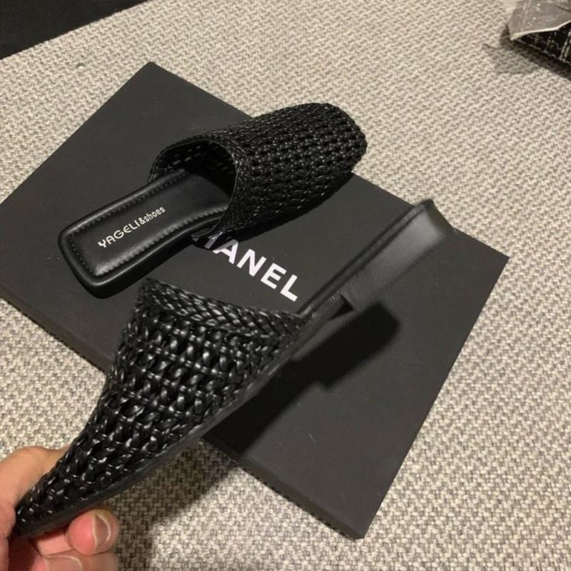 

Fashion Flats Women Slippers Slingback Casual Shoes Summer Dress Fashion Cozy Woman Sandals 2025 Trend Brand Walking Female Zapatillas 40 чёрный