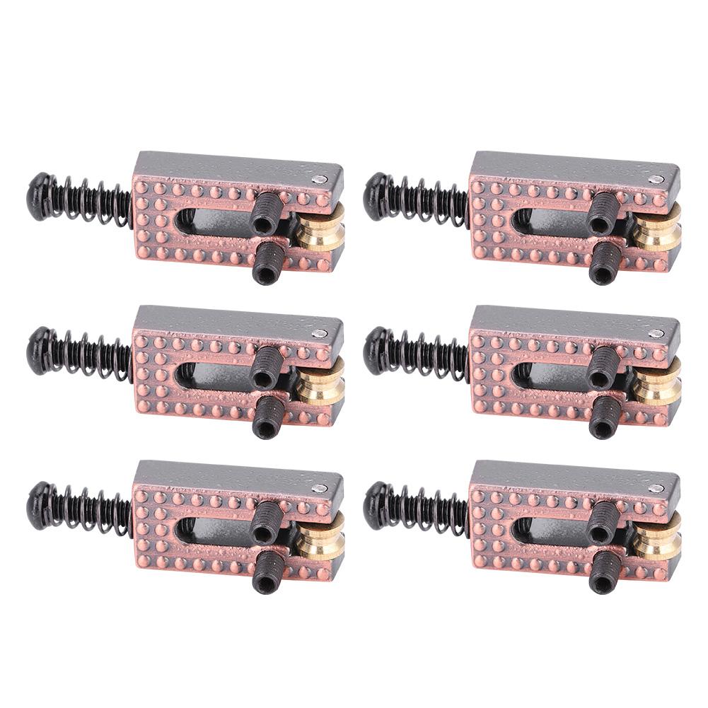 6PCS Guitar Saddles with Roller Bridge Guitar Repair Parts