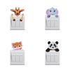 Self-Adhesive Light Switch Sticker Cartoon Removable Wall Sticker Animal Switch Sticker  Home Decor