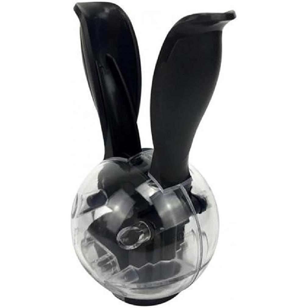 

Salt and Pepper Mill Shakers Pepper Mill Manual Salt Pepper Mill Refillable Portable Rabbit Ears Ceramic Core Ball Grinder Coarseness Kitchen Tools Onecolor