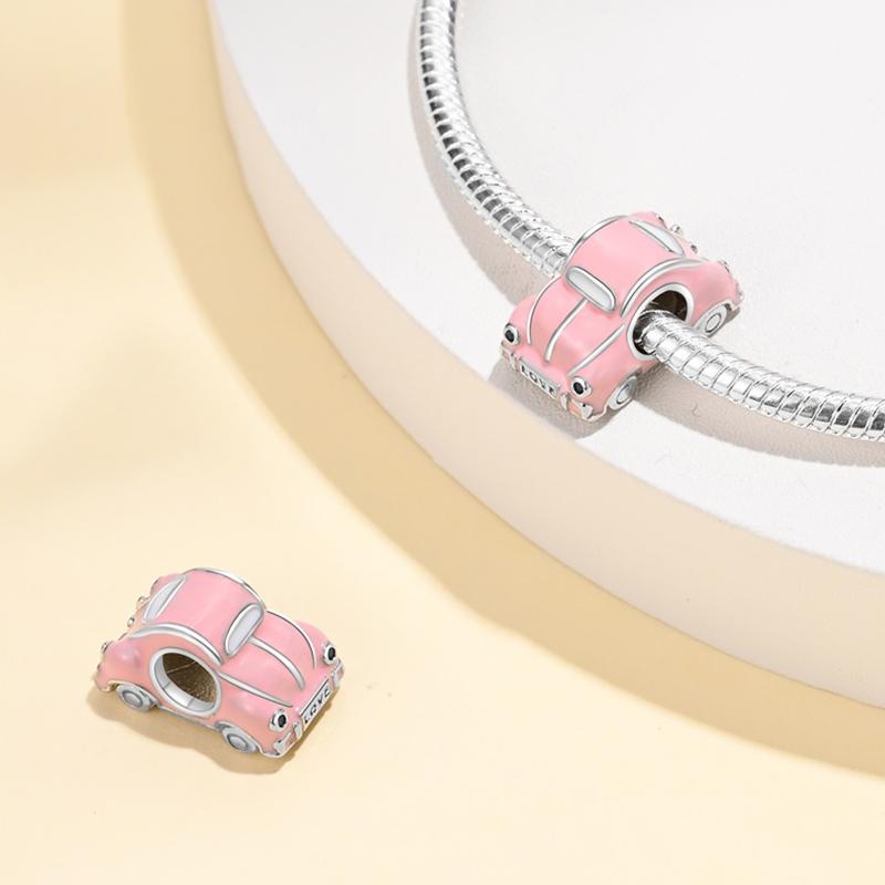 Charms Copper Travel Theme Series Beaded 3Mm Original Bracelet Necklace Women'S Luxury Exquisite Diy Jewelry Gift