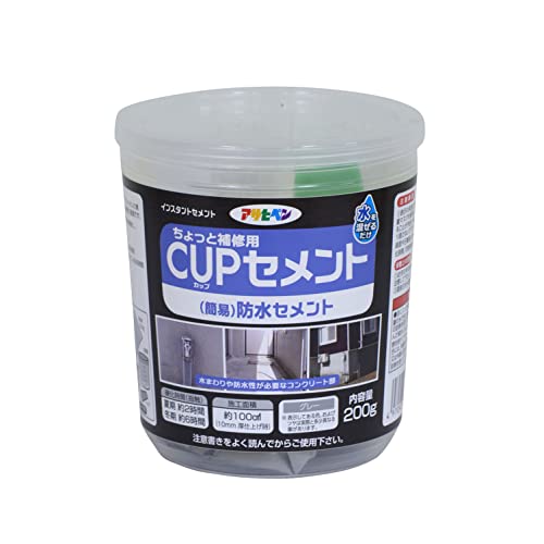 

Asahipen Cement Repair Material, Cement Repair Material, Waterproof Cement, 7.1 oz (200 g), Gray 200G сірий колір