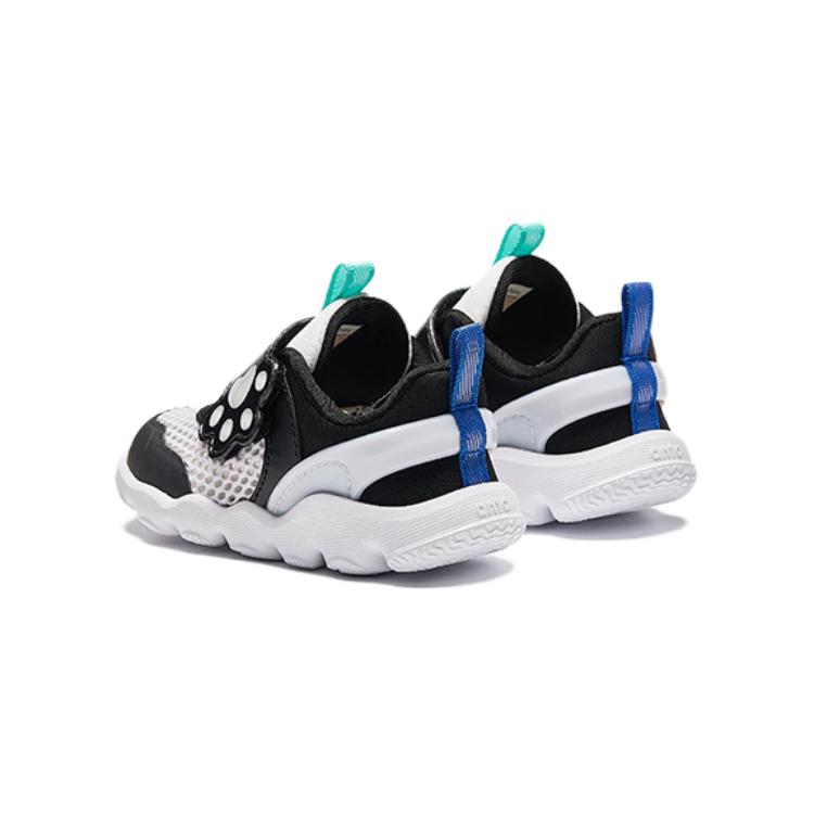 Anta Comfortable Breathable Non-Slip Shock Absorbing Low-Top Walking Shoes Baby Shoes White Black A312420021-1