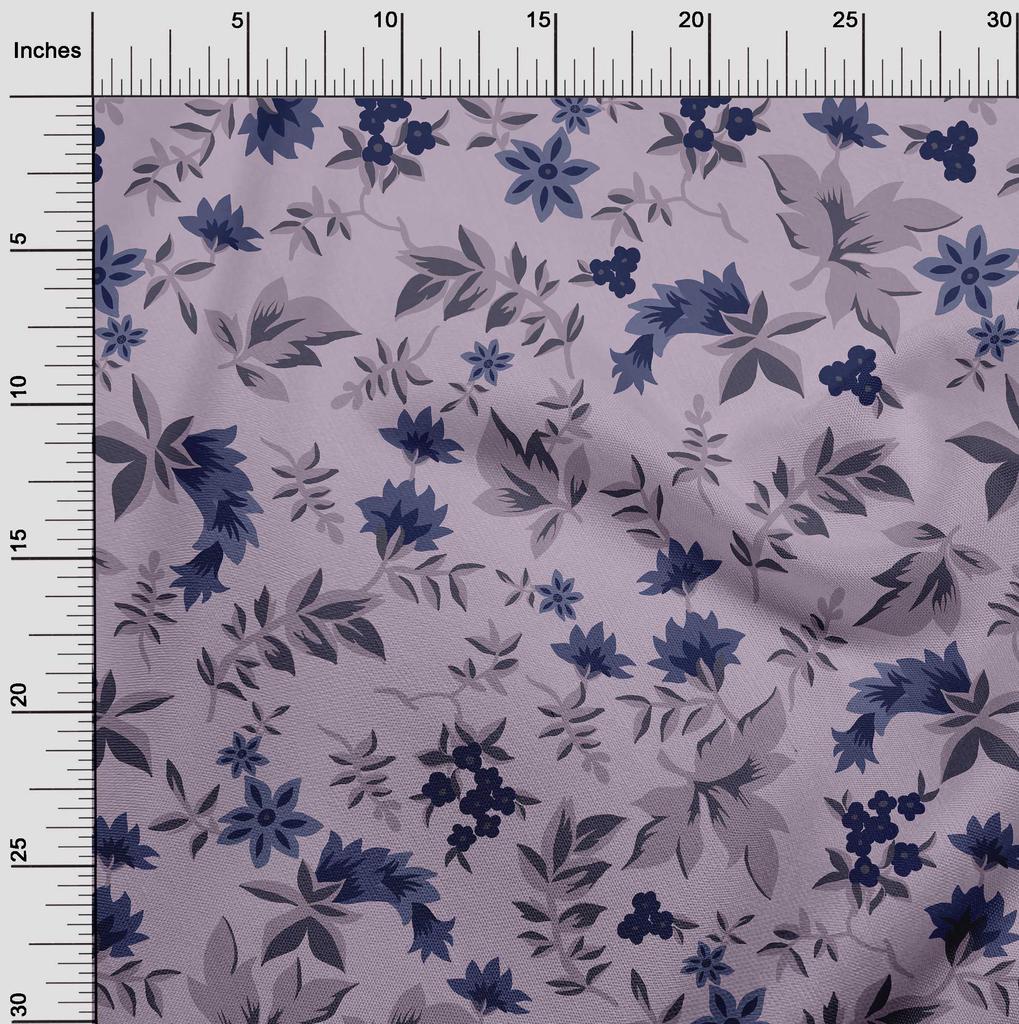 oneOone Cotton Poplin Lavender Fabric Tropical Fabric For Sewing Printed Craft Fabric By The Yard 42 Inch