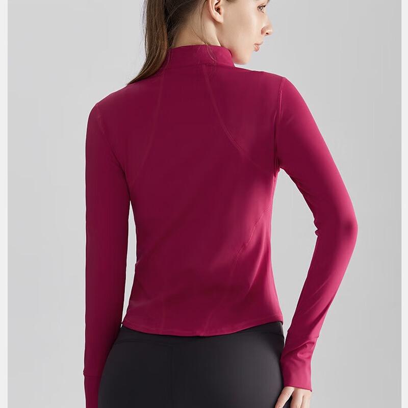 Women's Stand-up Collar Zippered Yoga Jacket