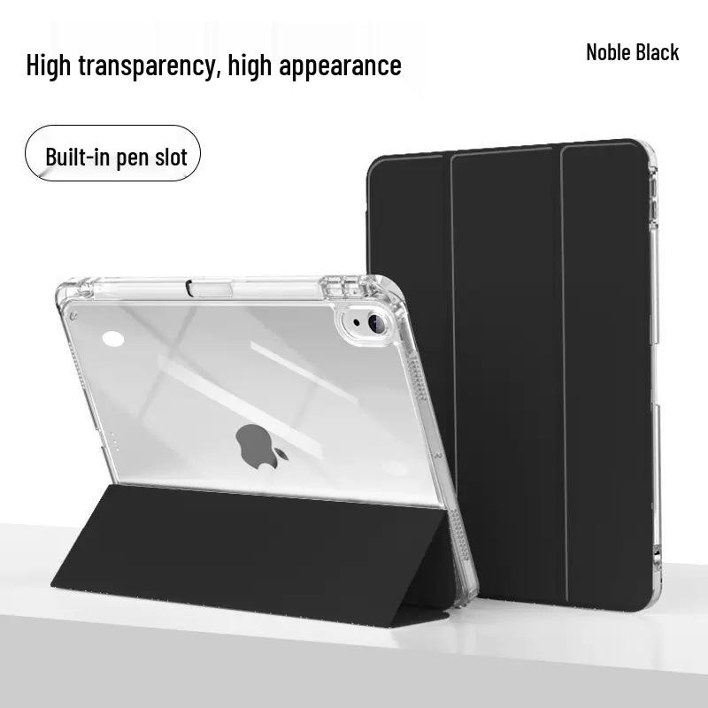 2023 iPad Air 4 Pro 11 Case with Pen Slot, 9.7-10.4 Inch High-Transparency Acrylic Trifold for Huawei