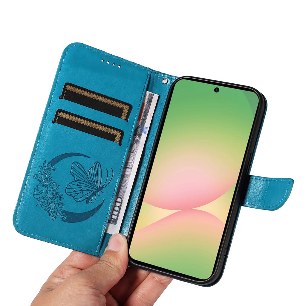 For Samsung Galaxy A57 5G Case Butterfly Pattern PU Leather Folio Flip Phone Cover