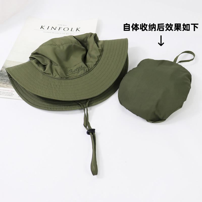 Sonnencreme Fischerhut kann Taschen aufbewahren Beckenhut Sommer dünn schnelltrocknend Outdoor Kletterhut Herren Sonnenhut Kinder