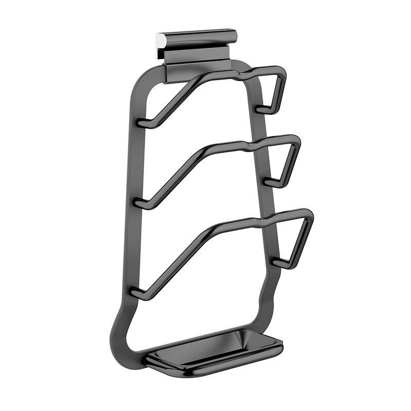 Pot Lid Rack Non Perforated Wall Mounted Kitchen Storage Rack Large Vegetable Board Holder Household Storage Multi-layer Cutting Board Rack 1590₽