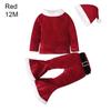 Santa Hat Belt Set Santa Claus Cosplay for Baby Girls Boys Christmas Costume Xmas Outfit Clothes