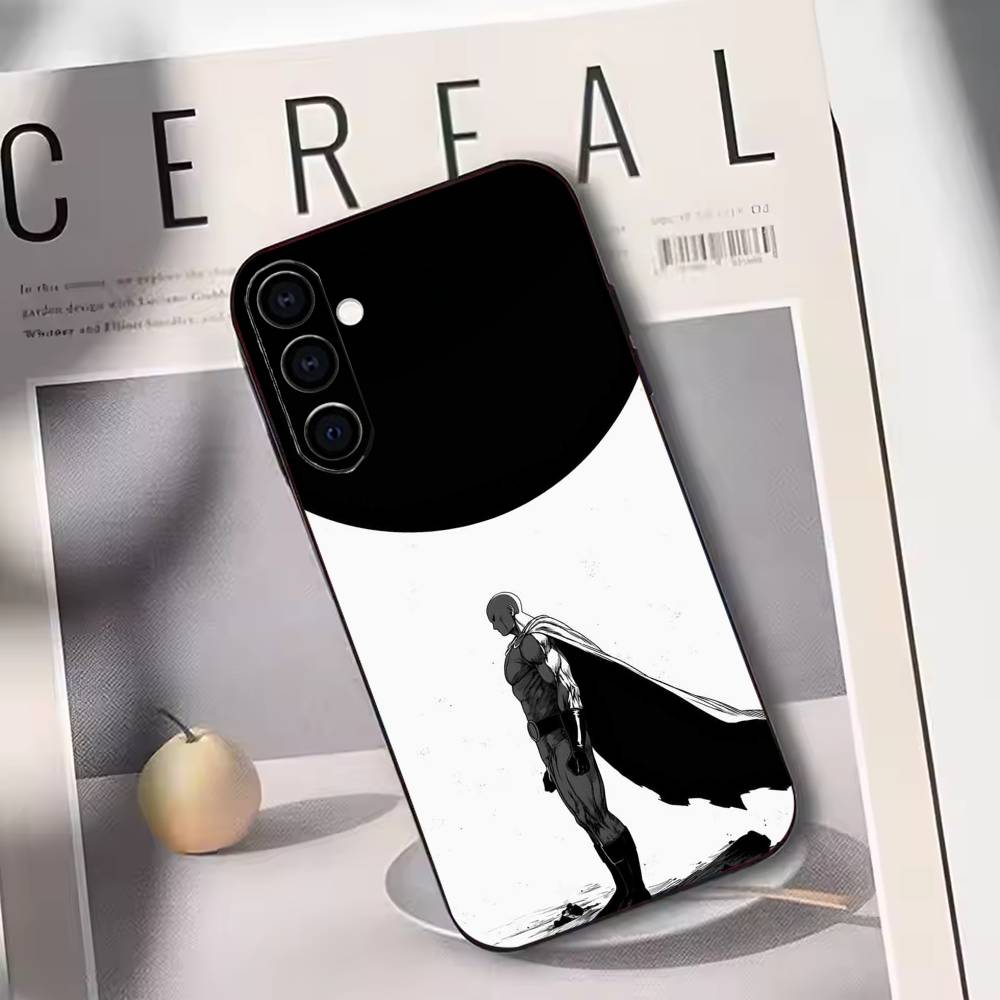 One-Punch Man Phone Case For Samsung Galaxy A73,A72,A71,A70,A53,A52,A51,Others Soft Black Cover