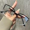 1 Pair of Chic Anti-Blue Light Glasses for Women  Large Square Frame with Sparkling Rhinestone Detail
