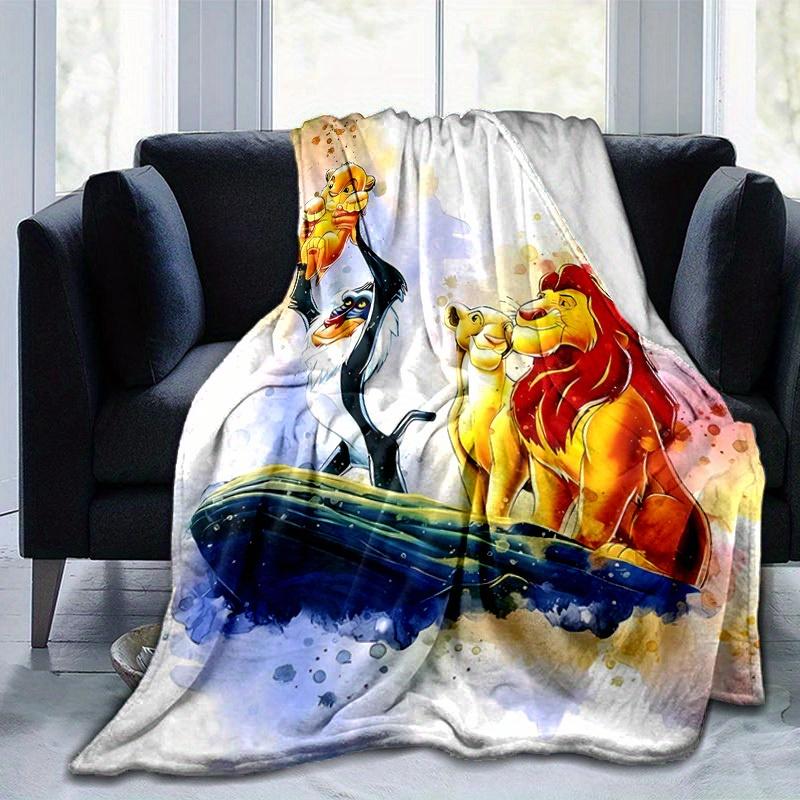 1pc, Seasonal Universal Blanket, Home Decoration, Lion King Inspired Throw, Soft Flannel Throw Blanket - Versatile & Cozy for Bedroom, Livin