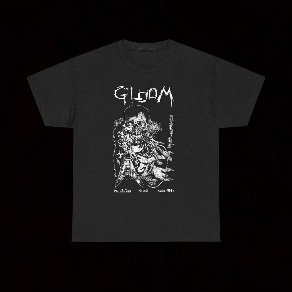 Gloom Vokusatsu Seisin Hatansha T Shirt Crust Punk Hardcore Vintage Deviated Instinct Aspects Of War Warcollapse Dispose Skunk Disable Gauze