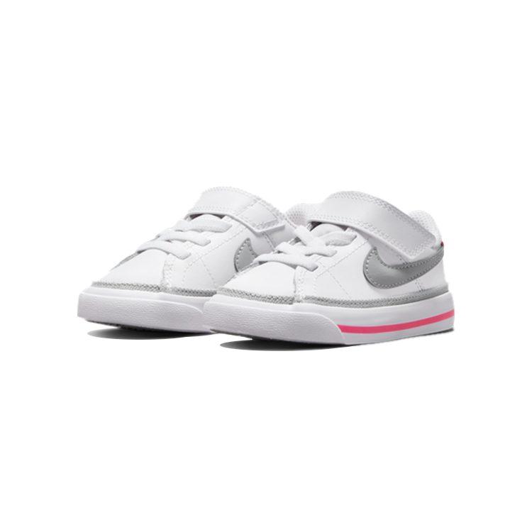 Nike Court Legacy Low top Toddler Shoes White Pink Infant And Toddler DA5382-111