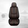 Minimalist Fixed Lumbar Support Car Seat Cover – Single Front Seat, Premium Wear-Resistant PU Leather, Universal Fit